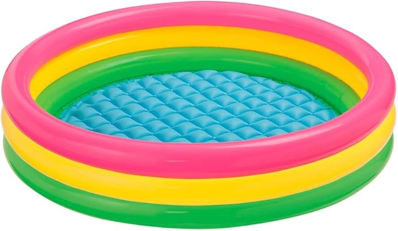 Piscina Hinchable Intex Sunset Glow 147x33 cm redonda pequena para bebes y niños